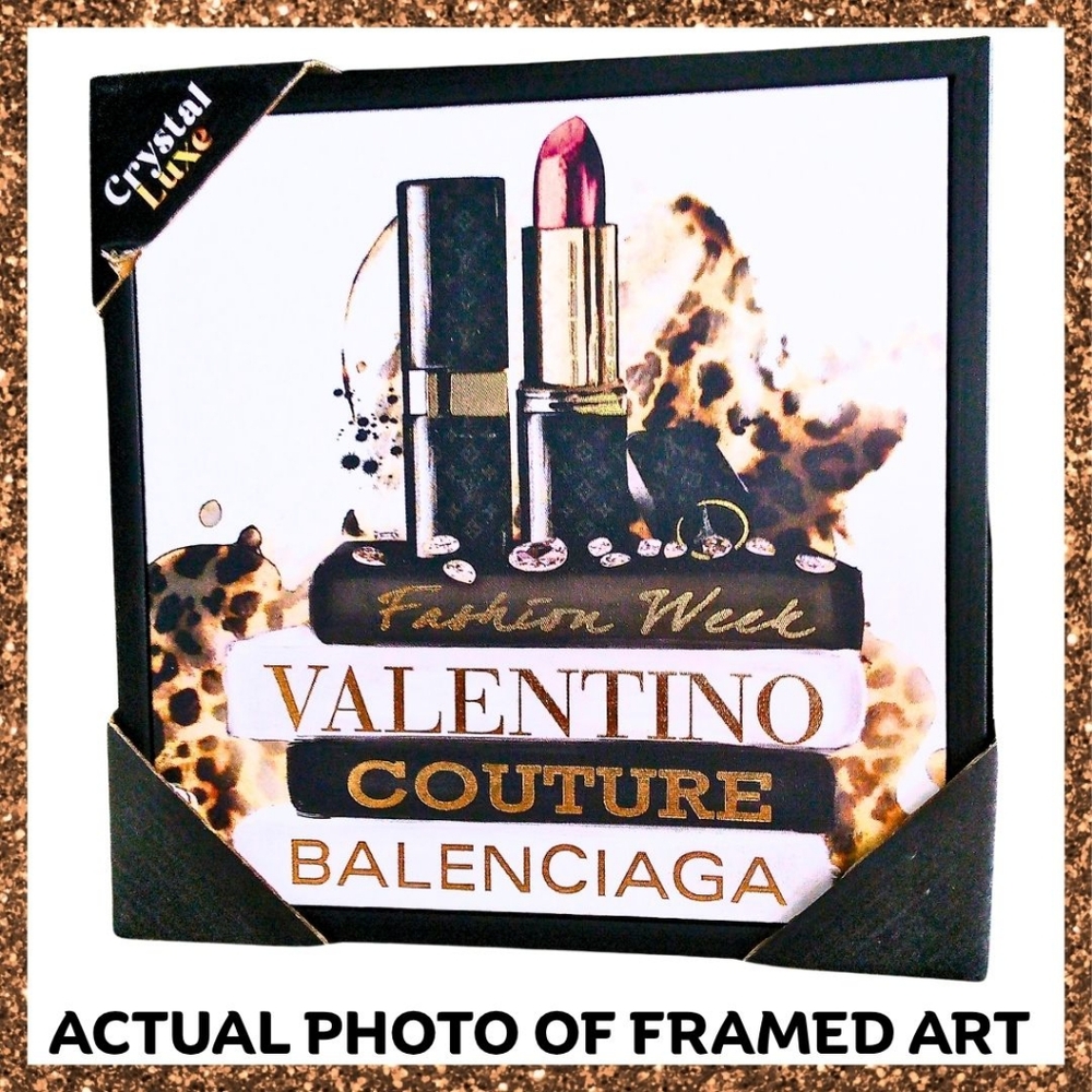 Canvas Wall Art Valentino Lipstick Red Modern Interior Decor Bycryst Lux New